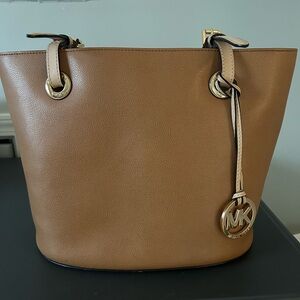 Michael Kors Brown Leather Shoulder Bag